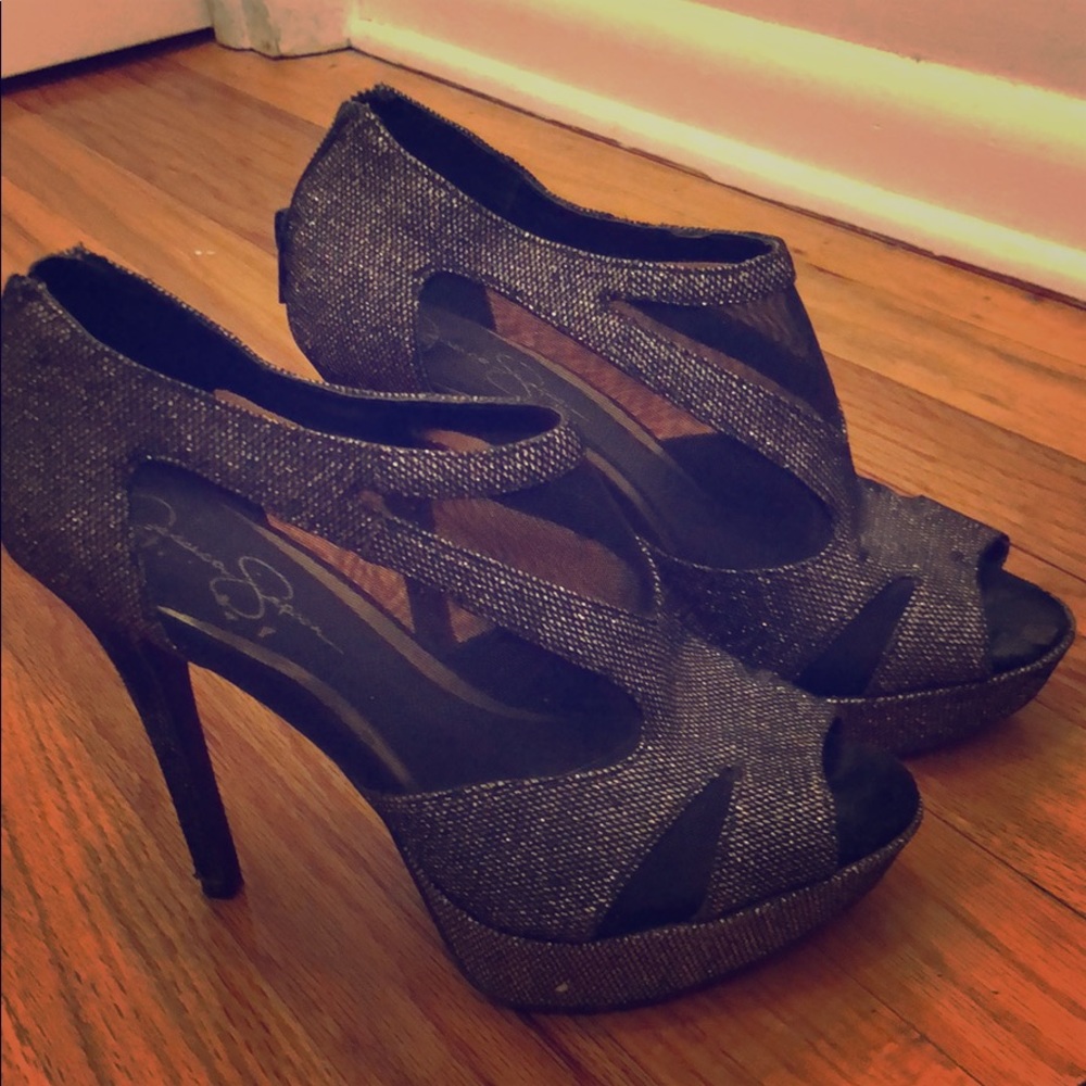 Jessica Simpson Open-Toe Platform Pumps